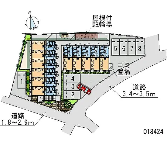 ★手数料０円★千葉市稲毛区黒砂 月極駐車場